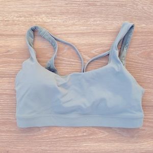 Athleta exhale bra, size M, grey green